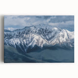 Black and white photo of British Columbia landscape on stretched canvas, ideal for kitchen wall art.