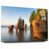 Acrylic print of a New Brunswick landscape in muted earth tones, suitable for bedroom or dining room decor.