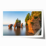 Extra large rolled print of New Brunswick scenery with vibrant green and blue tones, ideal for dining room wall art.