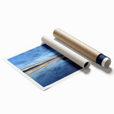 Extra large rolled print of a serene floral landscape in soft pastel shades, ideal for classy bathroom wall art.