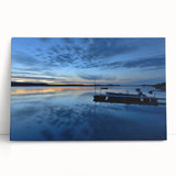 Black and white photograph of the Northwest Territories on stretched canvas, ideal for kitchen wall art.