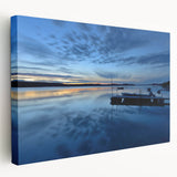 Scenic view of the Northwest Territories in muted earth tones on a large stretched canvas, ideal for kitchen wall art.