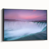 Black and white framed canvas of Ontario landscape, ideal for bedroom wall art.