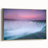 Framed canvas of Ontario landscape in muted earth tones, ideal for bedroom wall art.