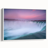 Vintage poster art of Ontario scenery on framed canvas, featuring colorful art in extra large size, ideal for living room.