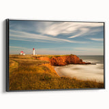Black and white landscape art painting of Quebec, framed canvas, ideal for bedroom wall decor.