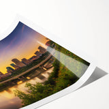 Extra large wall art featuring line art flowers in black and white, ideal for large living room wall decor.