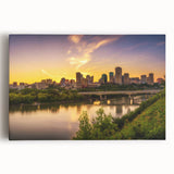 Black and white photograph of Saskatchewan scenery on large stretched canvas, ideal for kitchen wall art.