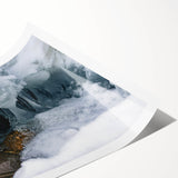 Rolled print of a serene Yukon landscape in pastel hues, ideal for art wall dining room or classy bathroom.