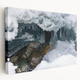 Large canvas print of Yukon scenery in natural hues, suitable for kitchen wall art.