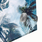 Large abstract wall art featuring a Caribbean Cuban scenery in vibrant colors on acrylic glass, suitable for dining room art.