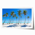 Extra large rolled print of Caribbean scenery with vibrant floral elements.
