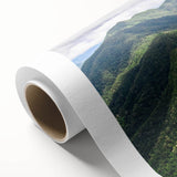 Art Deco-style poster of a Belize scenery on rolled canvas, suitable as nursery wall art or for dining room ambiance.