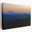 Side view of a stretched canvas featuring a vibrant depiction of a Central American landscape, ideal for kitchen wall art.