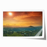 Extra large rolled print depicting vibrant floral scenery in Nicaragua, ideal for art wall dining room.