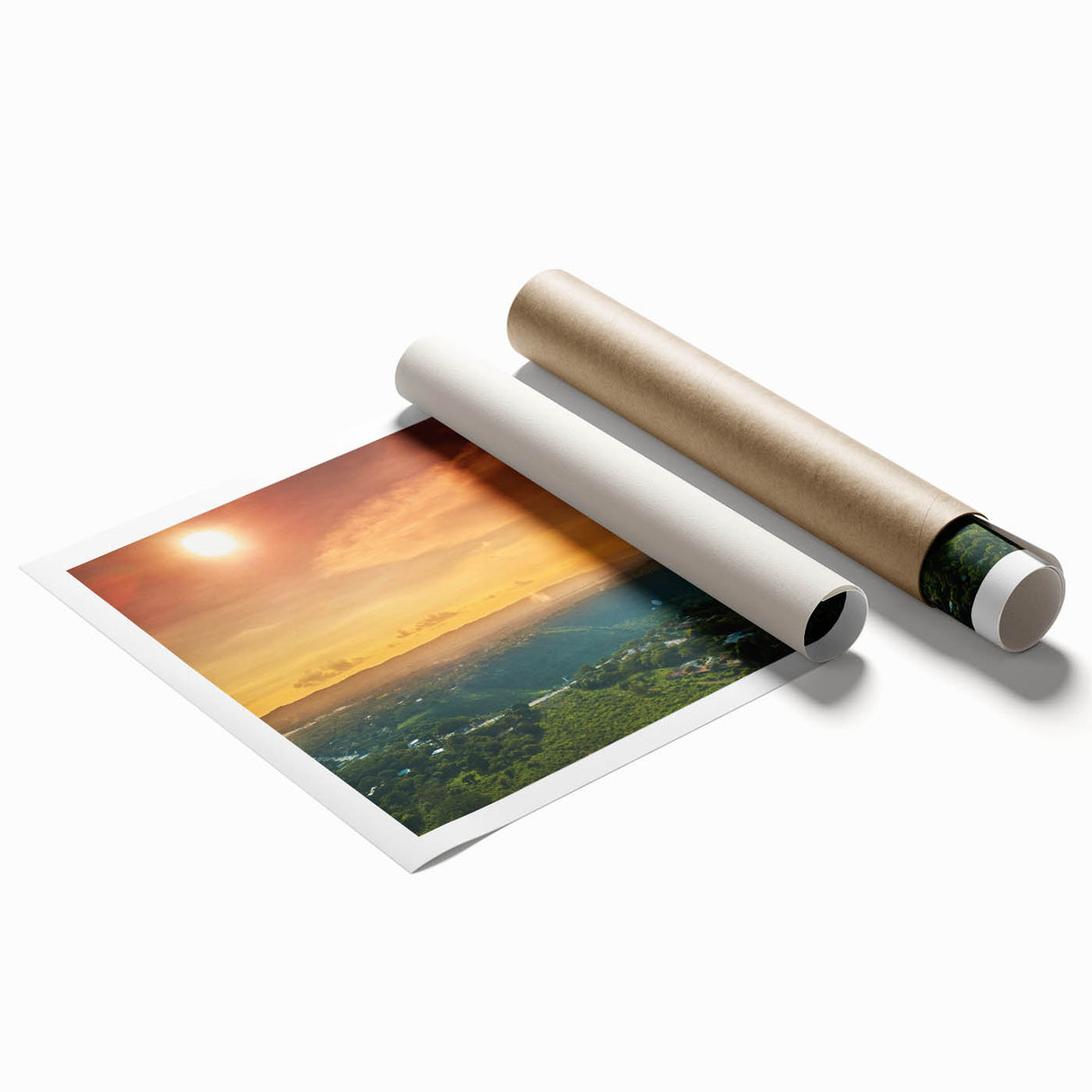 Extra large rolled print featuring a detailed floral scene in soft pastel shades, ideal for classy bathroom wall art.