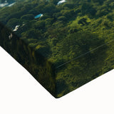 Large black and white landscape painting of a Nicaraguan scenery on stretched canvas, suitable for bedroom decor.