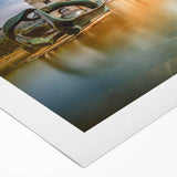 Art deco poster featuring a serene Austrian landscape on rolled canvas, ideal for dining room or bathroom wall art.