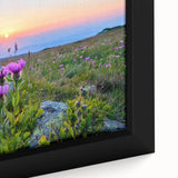 Extra large framed canvas featuring a textured depiction of a Bulgarian landscape in black with colorful accents.