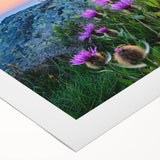 Art deco poster of a Bulgarian landscape in muted earth tones on rolled canvas, suitable for dining room walls.