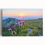 Black and white photograph of a European cityscape on large stretched canvas, ideal for kitchen wall art or bedroom decor.