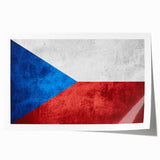 Extra large rolled print of a Czech Republic scenery with muted earth tones, ideal for dining room wall art.