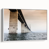 Vintage poster art of a European scenery on extra large framed canvas, featuring colorful art on a black background.