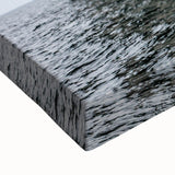 Black and white landscape art painting of a European scenery on large stretched canvas, ideal for bedroom wall decor.