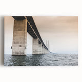 Black and white photo of a European cityscape on stretched canvas, ideal for kitchen wall art or bedroom ambiance.