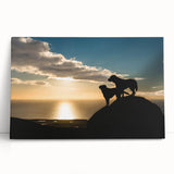 Large black and white canvas print of Cumbria landscape, ideal for kitchen wall art.