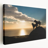 Landscape painting of the Cumbria countryside in muted green and brown tones on stretched canvas.