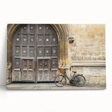 Black and white photograph of Oxford scenery on large stretched canvas, suitable for kitchen wall art.