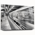 Acrylic print of Piccadilly, England scenery in muted earth tones, ideal for dining room decor.