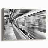 Landscape art painting of Piccadilly, England in vibrant colors on a framed canvas, ideal for living room decor.