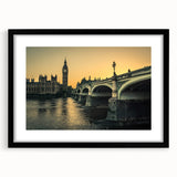 Colorful abstract art print of the Thames River, featuring vibrant hues on a textured, extra-large canvas.