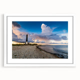 Textured abstract art print depicting a European scenery in muted earth tones on a framed white mat.