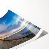 Extra large rolled print featuring line art flowers in muted earth tones, ideal for large living room wall art.