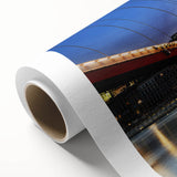 Art Deco poster of Lyon, France, featuring soft pastel colors on rolled canvas, ideal for nursery wall art.