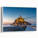 Vintage poster art featuring a scenic view of a French landscape on a large framed canvas, with colorful art in vibrant hues.