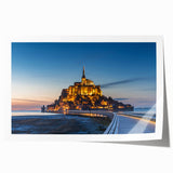 Extra large rolled print of a floral scene in France, featuring soft pastel colors.