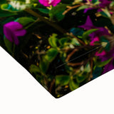 Large art of a black and white landscape painting depicting the Nice, France coastline on stretched canvas.