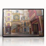 Large abstract wall art depicting the Normandy landscape in muted earth tones on a framed acrylic.