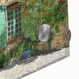 Large abstract wall art depicting the Provence scenery in mid-century modernist style, ideal for dining room decor.