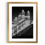 Abstract art print of a southern French landscape in muted earth tones on a framed canvas, suitable for dining room decor.