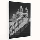 Scenic depiction of southern France on a stretched canvas, featuring muted earth tones, ideal for kitchen wall art.