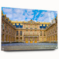 Acrylic print of Versailles scenery with muted green and beige tones, suited for dining room decor.