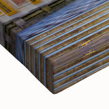 Black and white landscape art painting of the Versailles gardens on stretched canvas, suitable for bedroom wall decor.