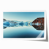 Extra large rolled print of a Greenland landscape with vibrant green tones, ideal for art wall dining room.