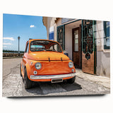 Acrylic print of the Amalfi Coast in soft pastel shades, ideal for bedroom or dining room decor.