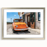 Extra large wall art of Amalfi Coast in textured abstract style.